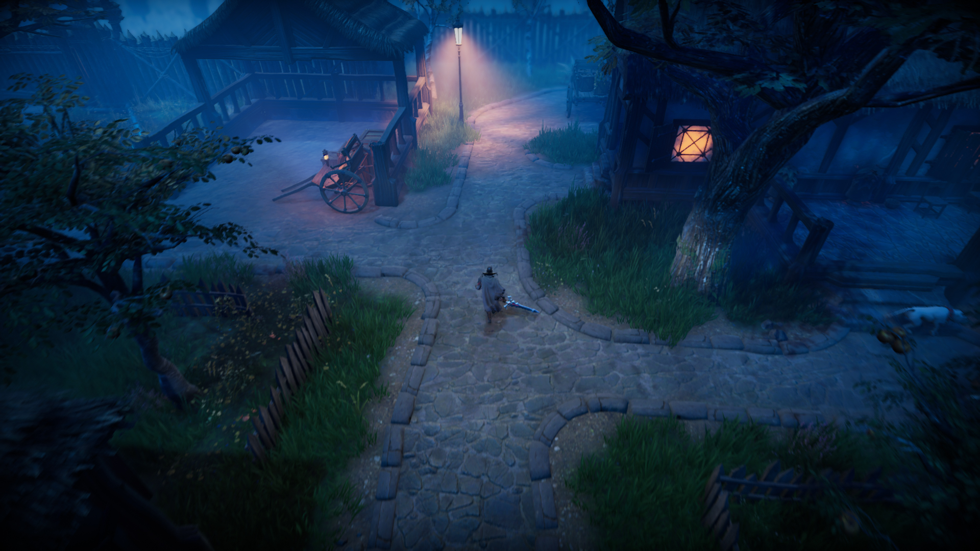 V Rising gameplay — vampire character in dark fantasy setting of Vardoran